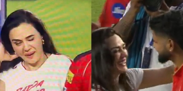 Preity Zinta winks at Punjab Kings player, gets Shreyas Iyer to finally break poker face after PBKS beat MI to enter IPL