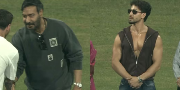 Crowd boos at Bollywood actors Tiger Shroff and Ajay Devgn at Lionel Messi's Mumbai event; take a look