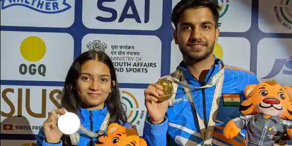 Himanshu, Isha battle to 10m air rifle mixed team gold