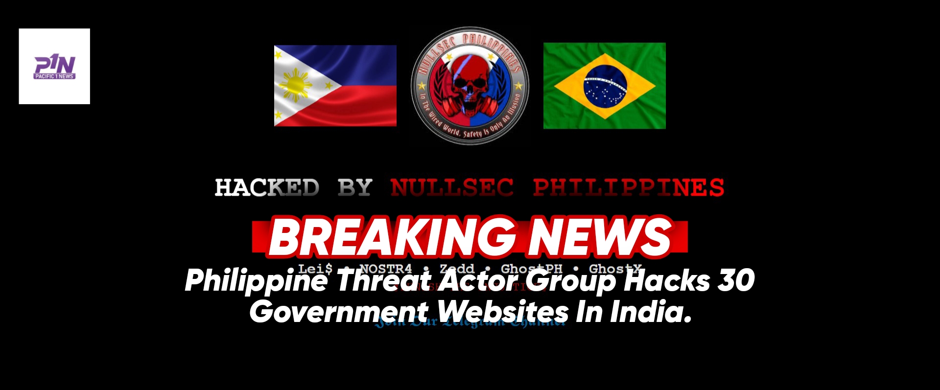 Philippine Threat Actor Group Hacks And Defaces Over 30 Government Sites in India.