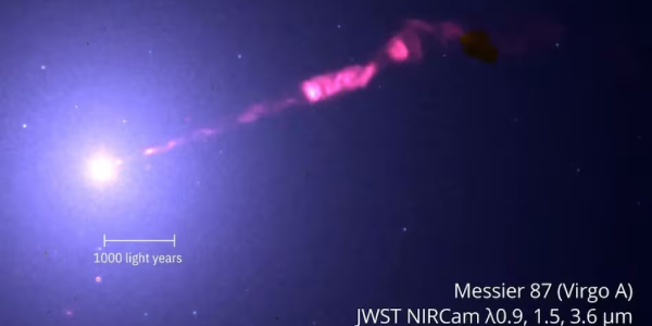 JWST Reveals Stunning New Details About M87’s Supermassive Black Hole Jet