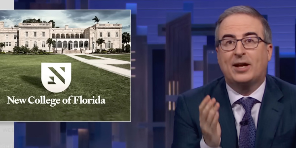 John Oliver on New College’s Maga takeover: ‘More about political posturing than students’ lives’